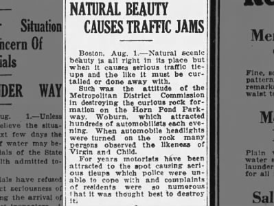 Natural Beauty destroyed to help traffic