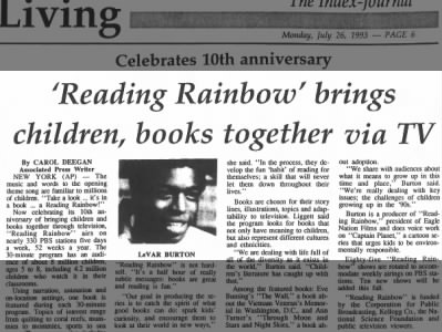 Reading Rainbow brings TV and books together